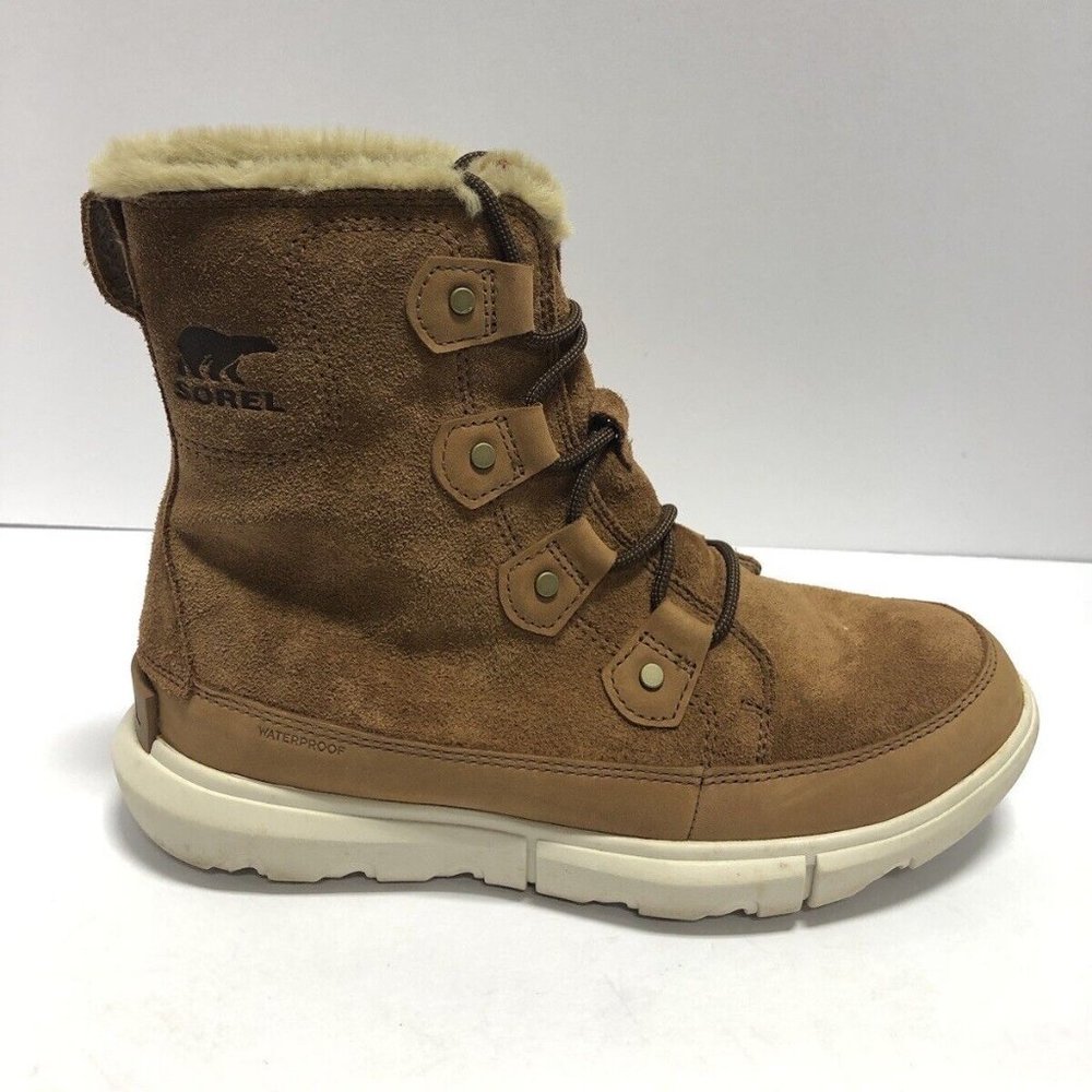 Sorel Women’s Explorer Joan II Brown Waterproof Winter Boots, Size 8 M
